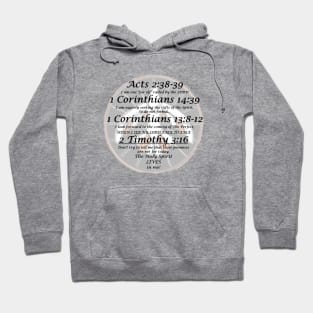 The Holy Spirit Lives in Me with Dove background Hoodie